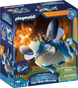 PLAYMOBIL Dragons 71082 Dragons: The Nine Realms - Plowhorn & D'Angelo