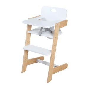 roba Babyhochstuhl Nature Up - Hochstuhl aus Bambus Holz - Mitwachsend mit abnehmbarem Essbrett - 3-Punkt-Gurt - Bis 70 kg belastbar - Natur / Weiß roba Babyhochstuhl Nature Up - Hochstuhl aus Bambus Holz - Mitwachsend mit abnehmbarem Essbrett - 3-Punkt-Gurt - Bis 70 kg belastbar - Natur / Weiß