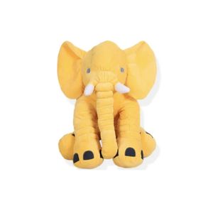 Velký gigantický plyšový slon - 60 cm - žlutý  Daklos