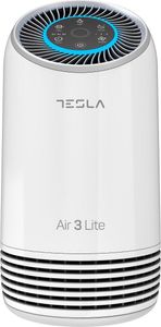Oczyszczacz Tesla Air3 LITE, CADR 110 m3/h, wskaźnik filtra, tryb uśpienia, timer, HEPA + filtr z węglem aktywnym, biały