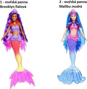 Lalka Barbie "Mermaid Power" Brooklyn (fioletowe włosy) z akcesoriami