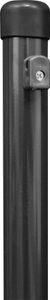 Alberts 613228 Zaunpfosten für Maschendrahtzäune | zinkphosphatiert, anthrazit-metallic kunststoffbeschichtet | Länge 1665 mm | Pfosten-Ø 34 mm