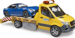 BRUDER MB Sprinter Autotransporter  +Light + Sound Modul und BRUDER Roadster