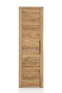 Garderobenschrank - Eichenholz teilmassiv geölt - 60 x 199 cm - 1 Tür