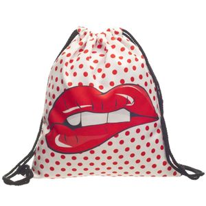 Bag Lips-White/Red KP6588