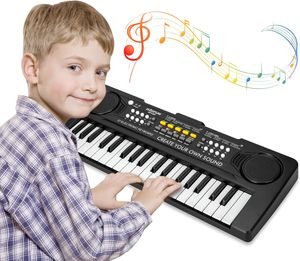 Klavier Keyboard Kinder, Keyboard Einsteiger, 37 Tasten Elektronische Musik Klavier für Kinder Tragbare MultifunktionsMusikinstrumente Geburtstag Lernspielzeug