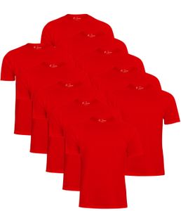 Cotton Prime® 10er Pack T-Shirt O-Neck - Tee XXL Rot