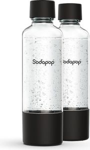 Sodapop PET-Flaschen-Set Logan, Ersatzflaschen ausschließlich für Sodapop Wassersprudler Logan, BPA frei, 2X 850 ml