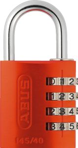 ABUS Vorhängeschloss 145/40 Zahlenschloss orange