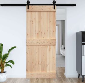 vidaXL Dvere NARVIK 95x210 cm z masívneho borovicového dreva
