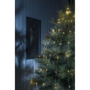 LED Tropfenlametta 10 Stränge mit 9 Dioden 90 bernsteinfarbene Dioden