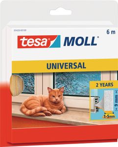 tesa Moll UNIVERSAL Schaumstoff Dichtung weiß 9 mm x 6 m