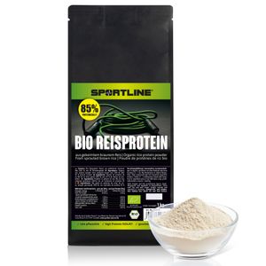 GOLDEN PEANUT SPORTLINE® Reisprotein 1 kg, 85 % hoher Eiweiß Gehalt, pflanzliches Protei, aus braunem Reis gekeimt