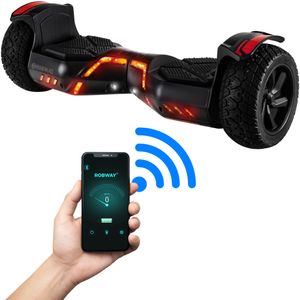 ROBWAY W2 Hoverboard | 700 Watt - 8,5 Zoll - 15 km/h - App - Bluetooth - LEDs - Für Erwachsene & Kinder - Self-Balance - Bis 120 Kg(Schwarz Matt 2.0) ROBWAY W2 Hoverboard | 700 Watt - 8,5 Zoll - 15 km/h - App - Bluetooth - LEDs - Für Erwachsene & Kinder - Self-Balance - Bis 120 Kg(Schwarz Matt 2.0)