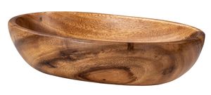 Holzschale Schüssel Akazie 25x15cm oval Schale Obstschale Tablett Holz