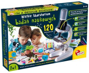 Som génius Veda Veľké vedecké laboratórium 120 experimentov Mikroskop Lisciani P3