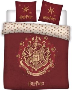 Harry Potter Bettbezug – Hogwarts Rot Polyester