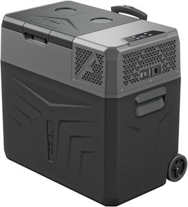 Yolco BX50 Carbon Elektrische Kompressor-Kühlbox, App Steuerung per Bluetooth, 12/24 V und 230 V, für Auto, LKW, Boot, Camping Kühlschrank