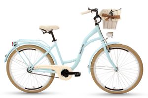 Goetze CityBike Style 26 Zoll 1 Gang Tiefeinsteiger Damen mit Korb