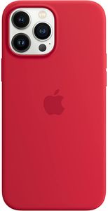 Apple Silicone Case with MagSafe für A2643 Apple iPhone 13 Pro Max - red