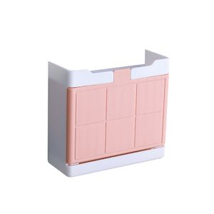 Seifenlagerhalter Wand montiertes selbstdrainer Abs Plastik Seifenlager für Badezimmer-Rosa ,Größen:1 Grid