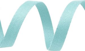 1m Köperband 10mm breit große Farbwahl Einfass- Nahtband Gurtband Baumwollband, Größe:10mm, Farbe:mango