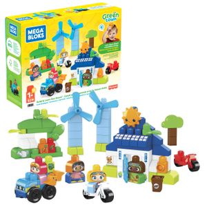 Mega Bloks Green Town Bau- und Lernspaß Eco Haus HCG36, Bauspielzeug für Kleinkinder