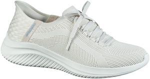 Skechers Slip-Ins-Ultra Flex 3.0, Damen Strick Sneakers, Sportschuhe in natur, Air Cooled Memory Foam-Fußbett, anziehen ohne die Hände zu gebrauchen