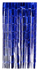 Türvorhang Lametta 250x100cm, Farbauswahl:blau