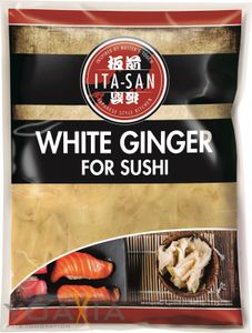 [ 1000g ATG ] ITA-SAN Sushi Ginger WHITE / Biely zázvor na suši 1kg