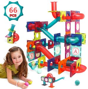 Magnetische Bausteine, 66 Pcs 3D Bausteine Set/ Konstruktion -Blöcke-Geschenk für 3-12 Jungen und Mädchen