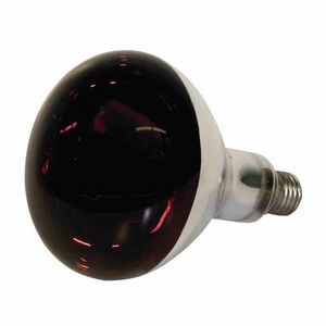 Infračervená lampa 150 W z červeného tvrdého skla