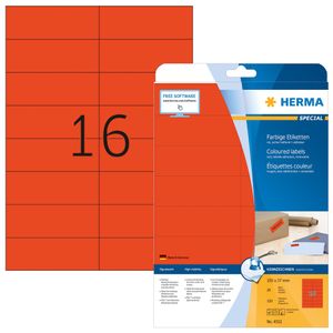 HERMA Universal-Etiketten SPECIAL 105 x 37 mm rot 480 Etiketten