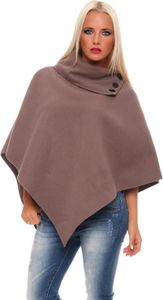 Damen Umhang Mantel Poncho Strickpullover Pullover Cardigan Sweater Stehkragen Cape Gr. 36 38 40 S M L, S50 Cappuccino S/M/L Damen Umhang Mantel Poncho Strickpullover Pullover Cardigan Sweater Stehkragen Cape Gr. 36 38 40 S M L, S50 Cappuccino S/M/L