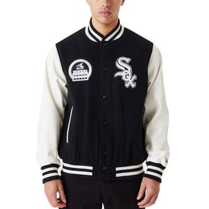 New Era - MLB Chicago White Sox Heritage Varsity Jacke : Schwarz XL Farbe: Schwarz Größe: XL