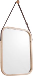 spiegel Idyllic40,5 x 33 cm Bambus/Stahl braun