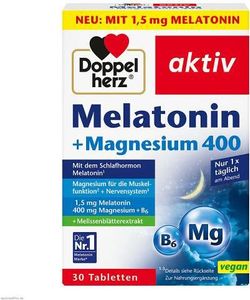 Doppelherz Melatonin+Magnézium 400 tabliet 30 kapsúl
