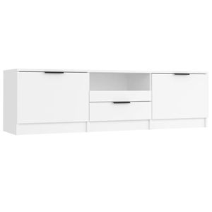 vidaXL TV-Schrank Weiß 140x35x40 cm Holzwerkstoff