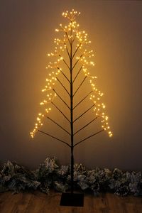 LED Baum Leuchtbaum elegance 150 cm 190 LED Dekolampe Stehlampe Weihnachtsbeleuchtung Innen und Außen