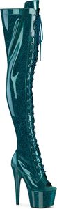ADORE-3021GP Damen Boots von Pleaser, Blau Lack , EU 38, US 8
