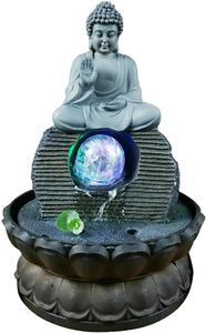 Zimmerbrunnen Buddha Decor Waterscape Brunnen Buddha Wasser Feng Shui Wohn Ornament Raum Dekoration zum Geschenk