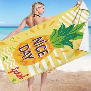 Nice Day fresh Ananas Mikrofaser Badetuch Strandtuch XXL 70x150 cm