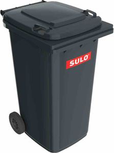Müllgroßbehälter 240l HDPE anthrazitgrau fahrbar,n.EN 840 SULO