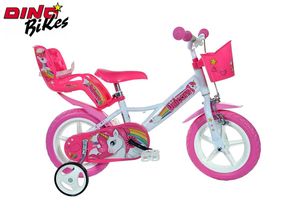 Dino Bikes Detský bicykel Unicorn Pink 12"