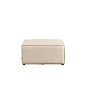 HOME DELUXE - Hocker VERONA - Beige, ca. 87 x 46 x 87 cm, Sitzhöhe: 46 cm, Sitztiefe: 87 cm I Modulares Sofa Modulsofa Ecksofa Wohnlandschaft