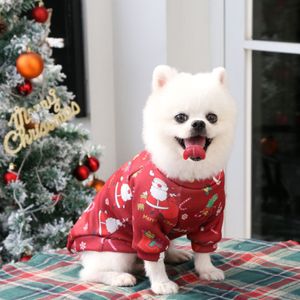 Welpen-Weihnachtsmantel, warm, bequem, Polyester, für Hunde, Weihnachtskostüm, Kleidung für Kätzchen-Rot,M