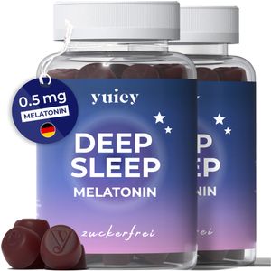 Melatonin - Gummibärchen - Zum Einschlafen - Zuckerfrei & Vegan - yuicy® Deep Sleep