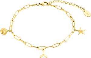 s.Oliver Damen Edelstahl Fußkette mit Anhänger in goldfarben - 2034575 s.Oliver Damen Edelstahl Fußkette mit Anhänger in goldfarben - 2034575
