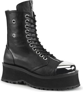 GRAVEDIGGER-10 Uni Booties von DemoniaCult, Schwarz EU 45, US 13