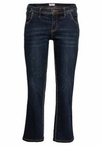 sheego Damen Große Größen Jeans mit gerader Beinform, individuelle Used-Effekte Freizeitmode sportlich -